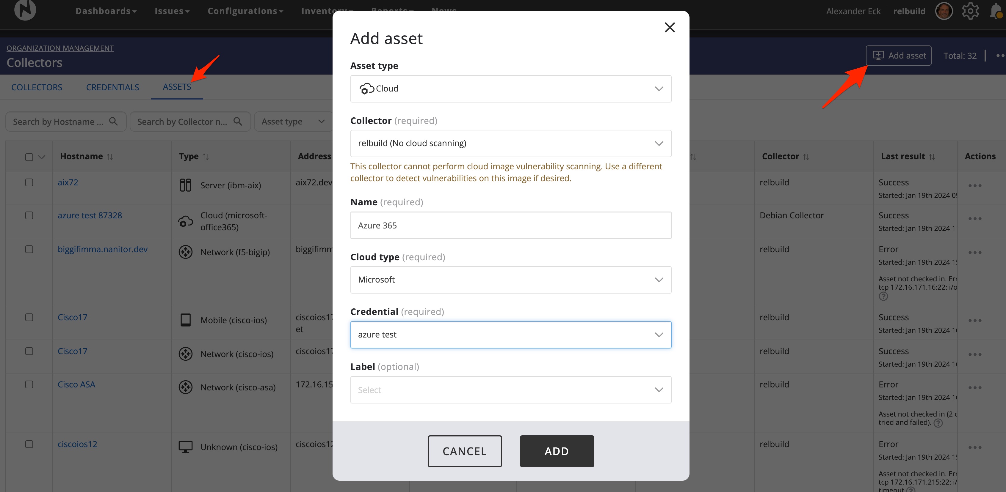 Add an Azure Cloud environment