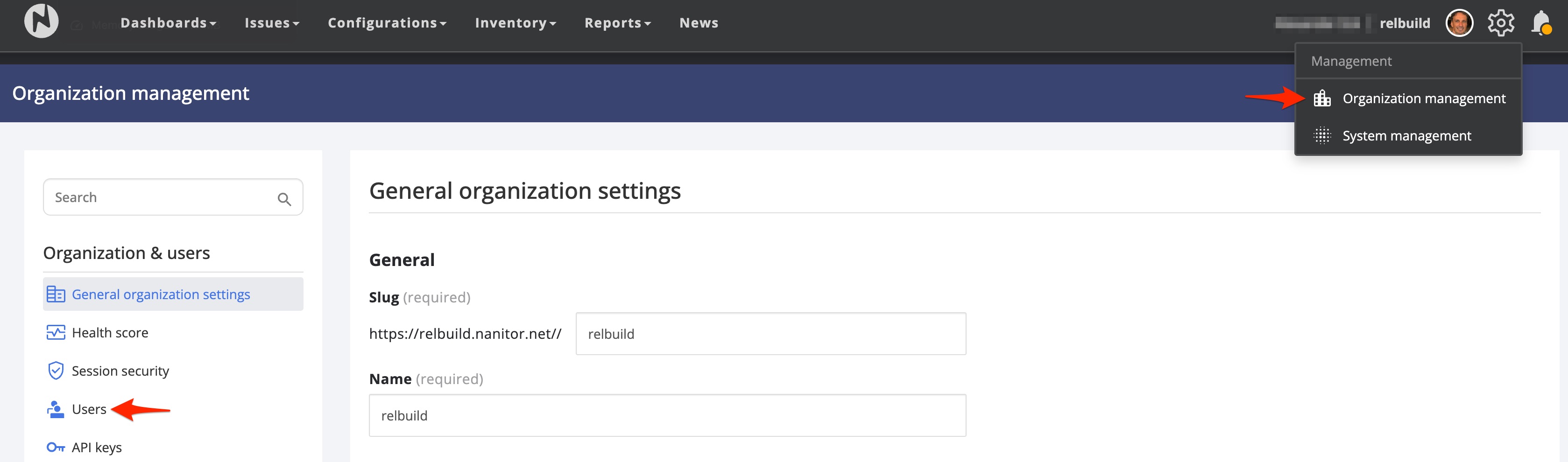 Organization management